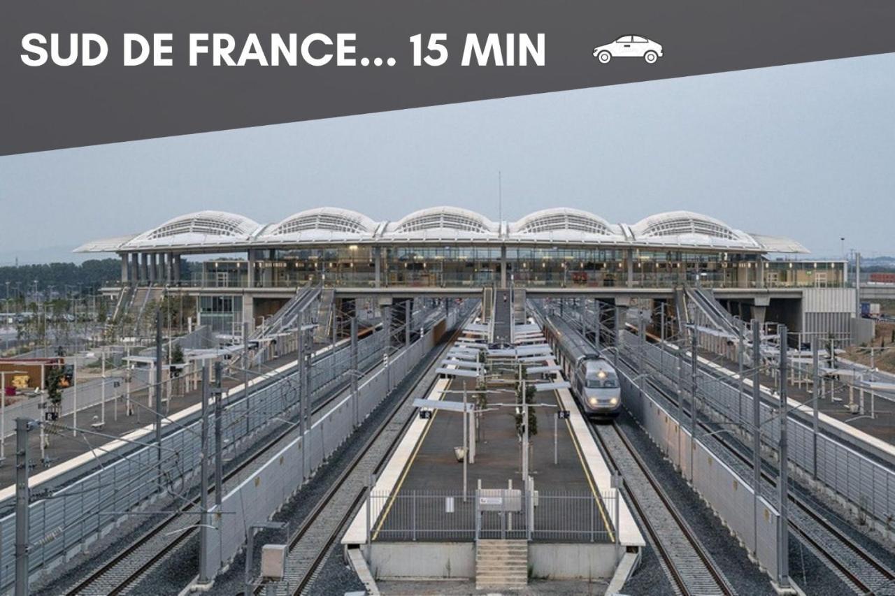 Nouveau - Jungle Montpeul - Clim - Wifi Fibre - Netflix - 5' Du Centre Et Gare - Parking - Loggia - 15' Des Plages Montpellier Exterior foto